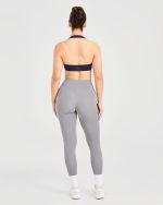 Essential Halterneck Sports Bra - Deep Navy - Image 4