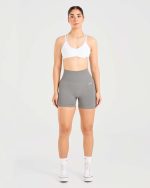 Essential Strappy Sports Bra - White - Image 3