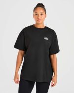 Mind Over Matter Oversized T Shirt - Black - Image 2