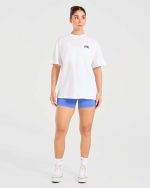 Mind Over Matter Oversized T Shirt - White - Image 4