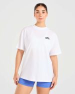 Mind Over Matter Oversized T Shirt - White - Image 2