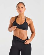 Essential Strappy Sports Bra - Black - Image 7
