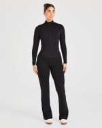 Sculpt Zip Jacket - Black - Image 3