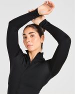 Sculpt Zip Jacket - Black - Image 8