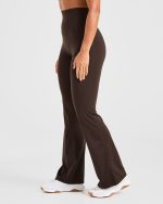 Sculpt Flared Leggings - Deep Cocoa Brown - Image 5