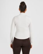 Sculpt Zip Jacket - Marshmallow - Image 2