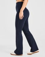 Sculpt Flared Leggings - Deep Navy - Image 5