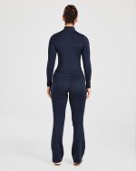 Sculpt Zip Jacket - Deep Navy - Image 4