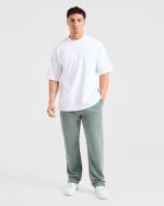 Craft Oversized Straight Leg Joggers - Vintage Sage - Image 3