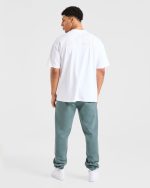 Essential Oversized Joggers - Dusty Blue - Image 4