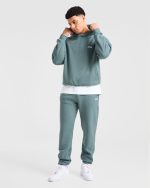 Essential Oversized Joggers - Dusty Blue - Image 8