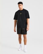 Orbit Oversized T Shirt - Black/Yellow - Image 4