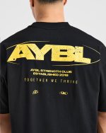 Orbit Oversized T Shirt - Black/Yellow - Image 5