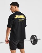 Orbit Oversized T Shirt - Black/Yellow - Image 7
