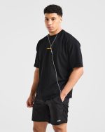 Orbit Oversized T Shirt - Black/Yellow - Image 8