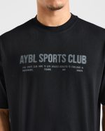 Sports Club Dot Oversized T Shirt - Black - Image 6