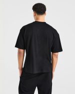 Sports Club Dot Oversized T Shirt - Black - Image 2
