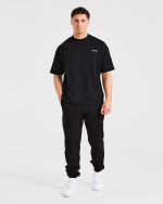 Blur Oversized T Shirt - Black - Image 4