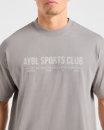 Sports Club Dot Oversized T Shirt - Cloud Grey - Image 6