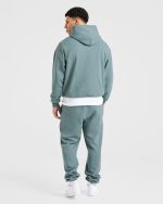 Essential Oversized Hoodie - Dusty Blue - Image 4