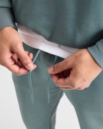 Essential Oversized Joggers - Dusty Blue - Image 6