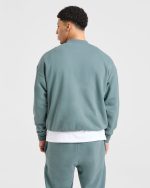 Essential Oversized Sweater - Dusty Blue - Image 2