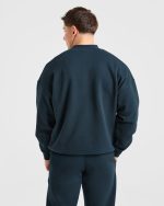 Essential Oversized Sweater - Navy - Image 2