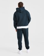 Essential Oversized Hoodie - Navy - Image 4