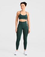 Empower Seamless Leggings - Dark Green - Image 4
