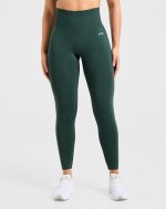 Empower Seamless Leggings - Dark Green - Image 2