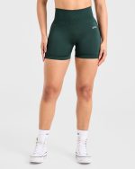 Empower Seamless Shorts - Dark Green - Image 2
