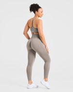 Empower Seamless Leggings - Taupe - Image 3