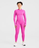 Empower Seamless Full Zip Jacket - Magenta - Image 3