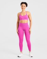 Empower Seamless Sports Bra - Magenta - Image 3