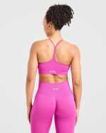 Empower Seamless Sports Bra - Magenta - Image 2
