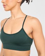 Empower Seamless Sports Bra - Dark Green - Image 5