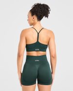 Empower Seamless Sports Bra - Dark Green - Image 2