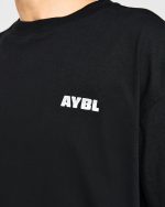 Focused Wavy Oversized T Shirt  - Black - Image 5
