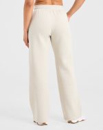 Retro Athletics Oversized Straight Leg Joggers - Sand - Image 2