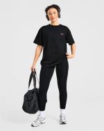 Power Lifting Illustration T Shirt - Black/Pink - Image 8