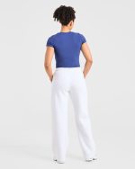 Sports Club Varsity Baby Tee - Cobalt - Image 4