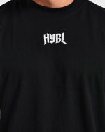 Lifting Club Gothic Oversized T Shirt - Black/Off White - Image 6