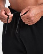 Lifting Club Gothic Oversized Joggers - Black/Off White - Image 6