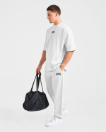 Lifting Club Gothic Oversized Joggers - Grey Marl - Image 8