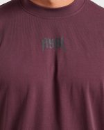 Lifting Club Gothic Oversized T Shirt - Dusty Plum/Black - Image 6
