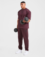 Lifting Club Gothic Oversized T Shirt - Dusty Plum/Black - Image 8
