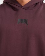 Lifting Club Gothic Oversized Hoodie - Dusty Plum/Black - Image 6