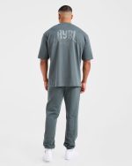 Lifting Club Gothic Oversized Joggers - Iron Slate - Image 4