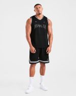 Rebound Stripe Shorts - Black - Image 3