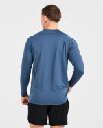 Essential Long Sleeve T Shirt - Deep Teal - Image 2